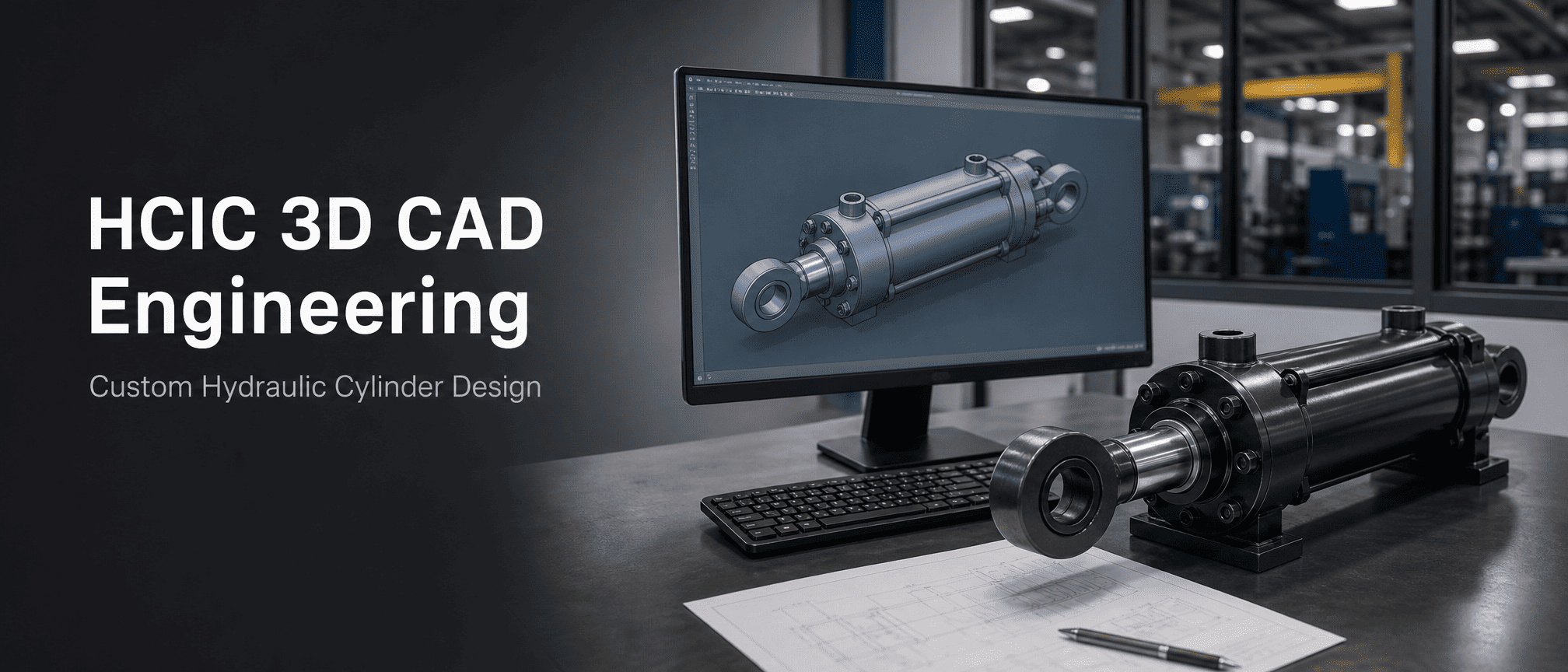 தனிப்பயன் ஹைட்ராலிக் சிலிண்டர்களுக்கான அதன் 3D CAD இன்ஜினியரிங் வளத்தை HCIC மேம்படுத்துகிறது