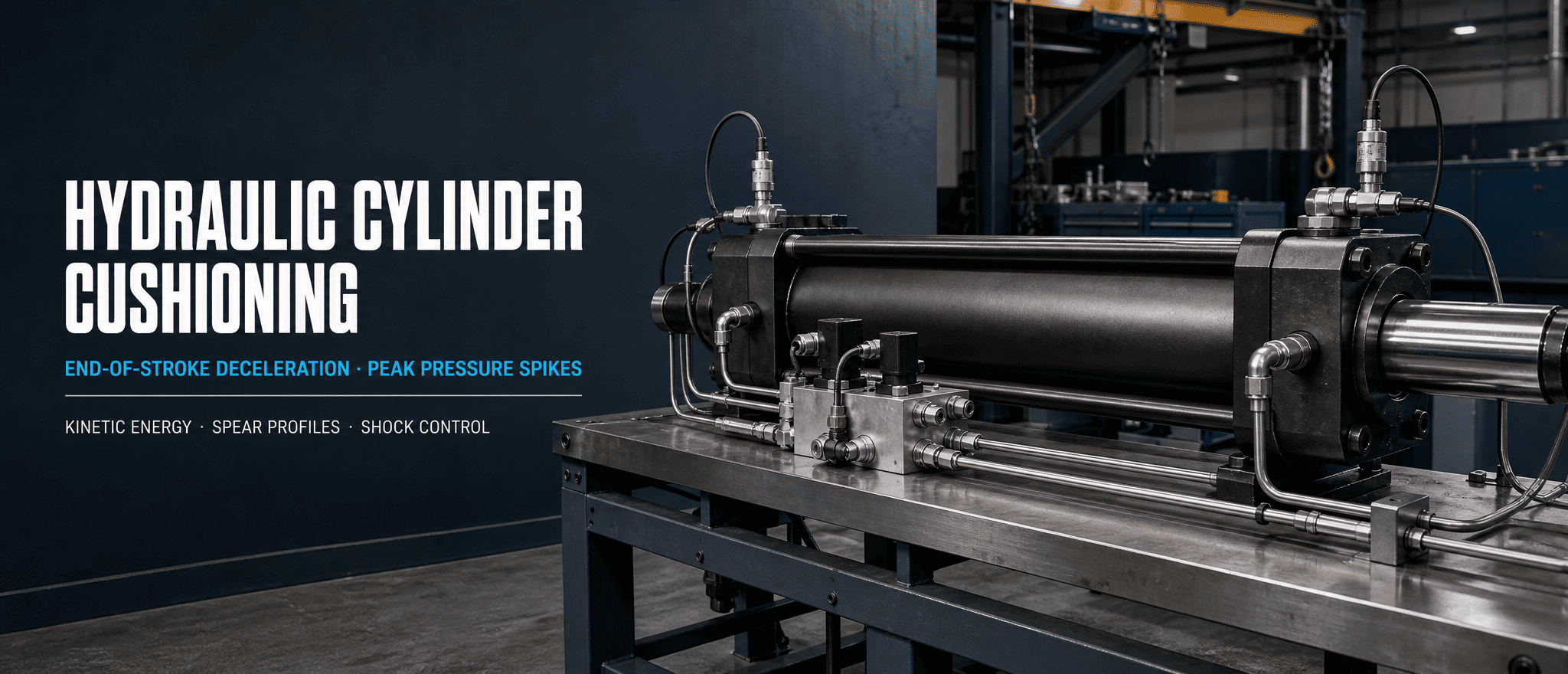 ஹைட்ராலிக் சிலிண்டர் குஷனிங் சைசிங்: என்ட்-ஆஃப்-ஸ்ட்ரோக் டிசிலரேஷன் மற்றும் பிரஷர் ஸ்பைக்குகளை எவ்வாறு கட்டுப்படுத்துவது