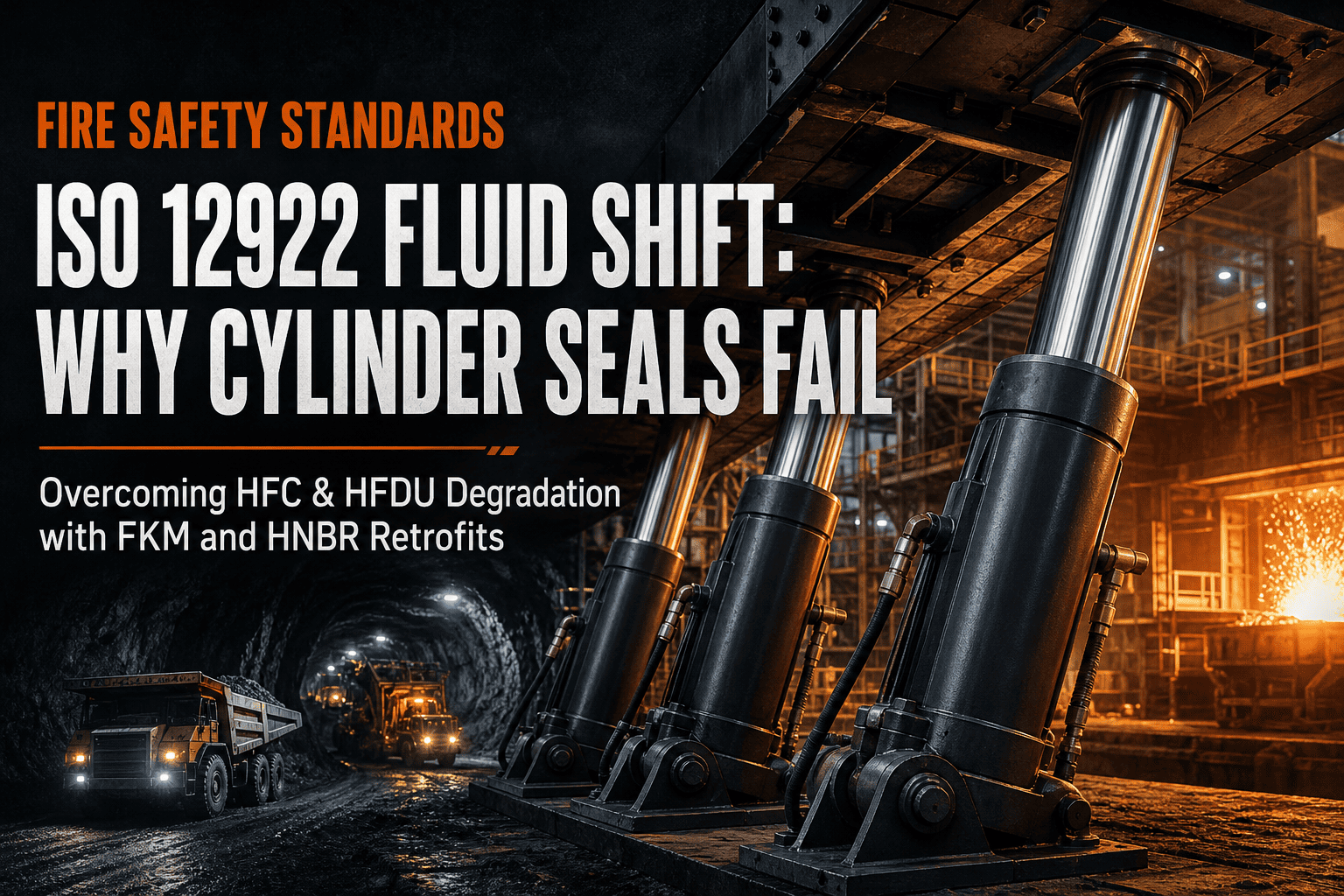 உலகளாவிய தீ பாதுகாப்பு மாற்றம்: ஏன் ISO 12922 HFDU மற்றும் HFC திரவங்கள் ஹைட்ராலிக் சிலிண்டர் சீல் மறுவடிவமைப்புகளை கட்டாயப்படுத்துகின்றன