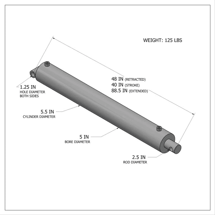 ஹைட்ராலிக் அல்லாத பைபாஸ் சிலிண்டர்